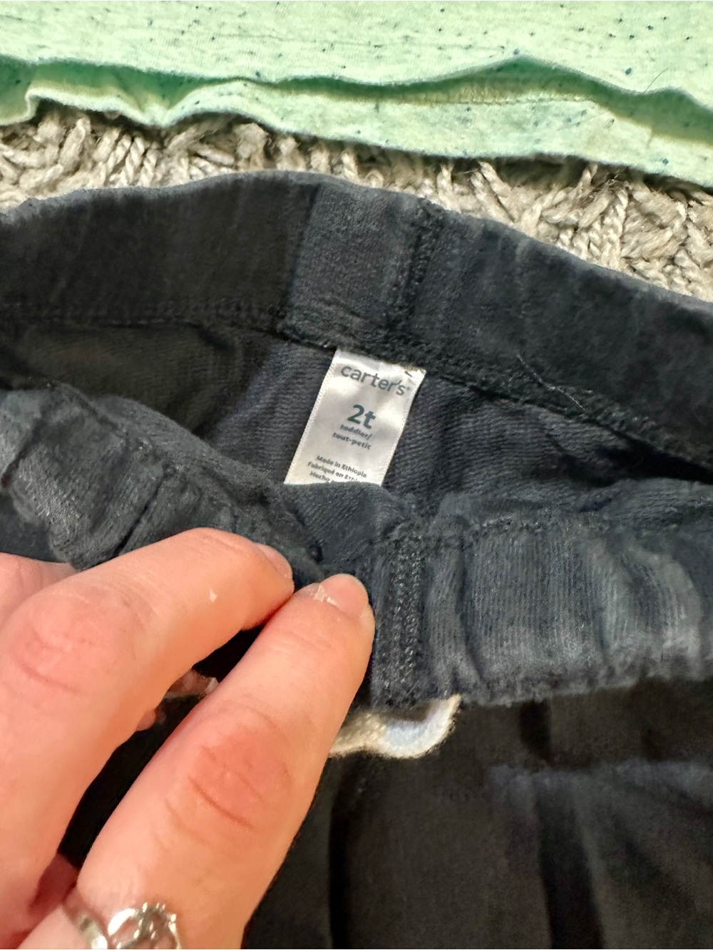 Wonderkids Denim Pull-On Jeans in Navy and Blue - Picture 11 of 16